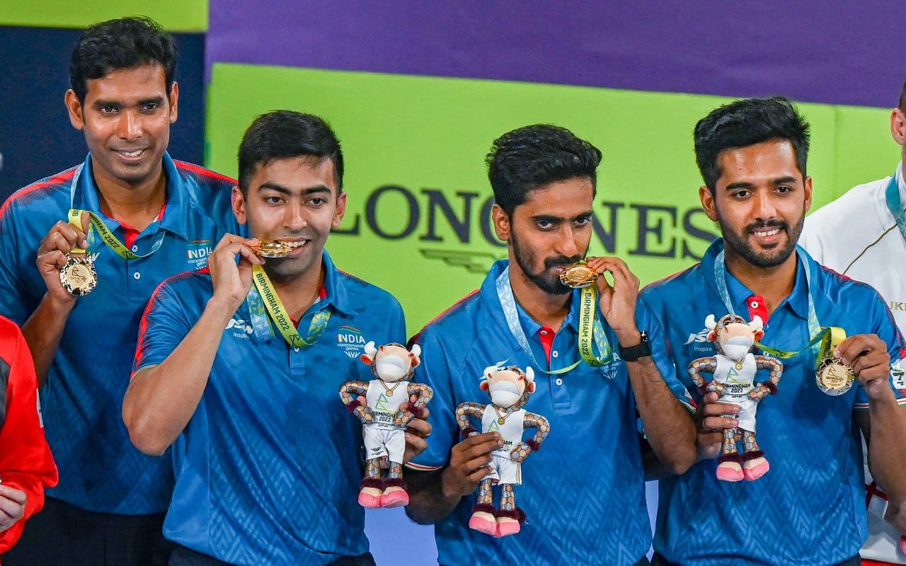 CWG 2022: भारतीय पुरुष टेबल टेनिस टीम ने सिंगापुर को हराकर जीता गोल्ड मेडल, भारत का पांचवां स्वर्ण