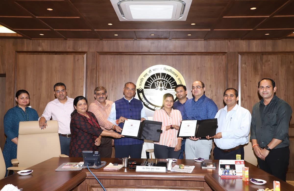 CSJMU और न्यू कानपुर सिटी हॉस्पिटल के बीच हुआ एमओयू, विवि के छात्र छात्राओं को प्रशिक्षित करेगा अस्पताल