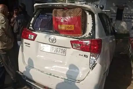 गांधी सेतु पर राजद विधायक की गाड़ी में ट्रक ने मारी टक्कर, सुरक्षाकर्मी घायल