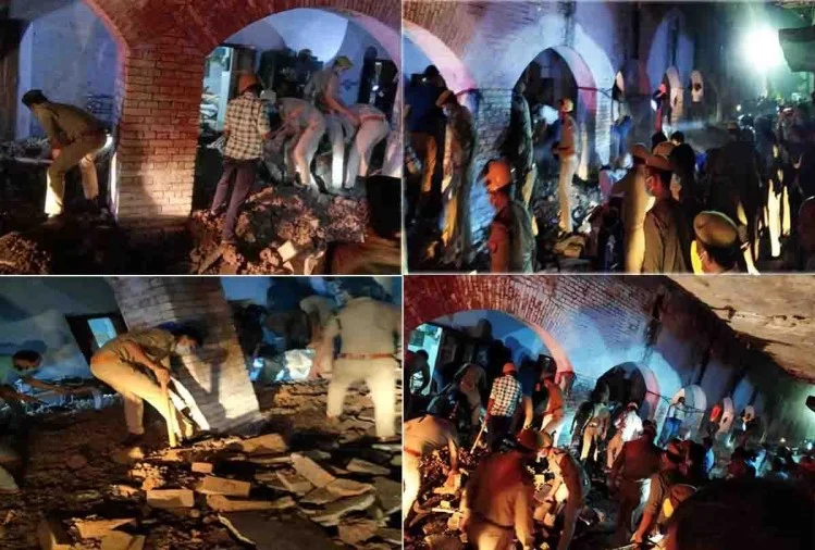 कानपुर पुलिस लाइन में बैरक की छत गिरी, एक सिपाही की मौत, तीन की हालत बेहद नाजुक