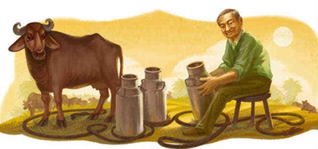 गूगल ने डूडल के साथ कुरियन का जन्मदिन मनाया