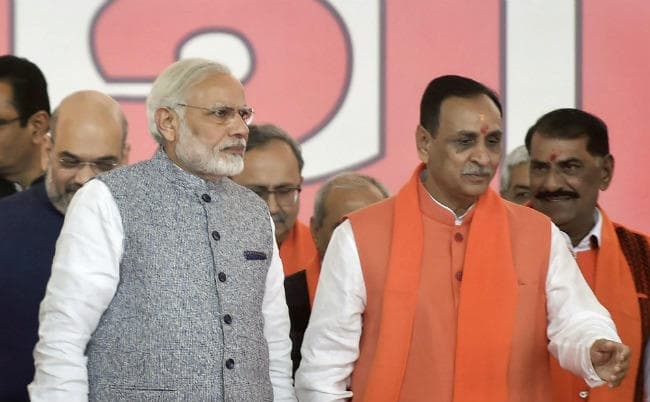 आरएसएस के विजय रूपाणी अमित भाई ही नहीं नरेंद्र भाई के भी हैं खास, बतायी थी पीएम के शादी में आने की कहानी