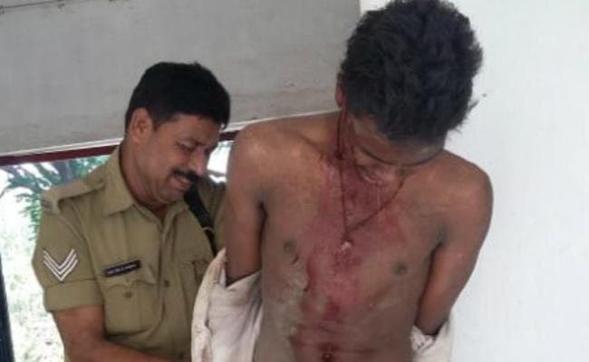 दुग्धा में बच्चा चोरी के संदेह में फिर एक युवक की बेरहम पिटाई
