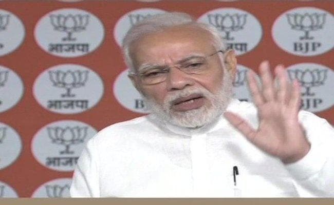 PM मोदी ने कहा – कांग्रेस का मंत्र ”बांटो और राज करो”, भाजपा का मंत्र ‘सबका साथ, सबका विकास”
