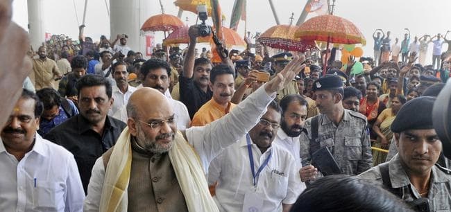 अयप्पा श्रद्धालुओं के समर्थन में उतरे अमित शाह, बल प्रयोग को लेकर राज्य सरकार पर बरसे