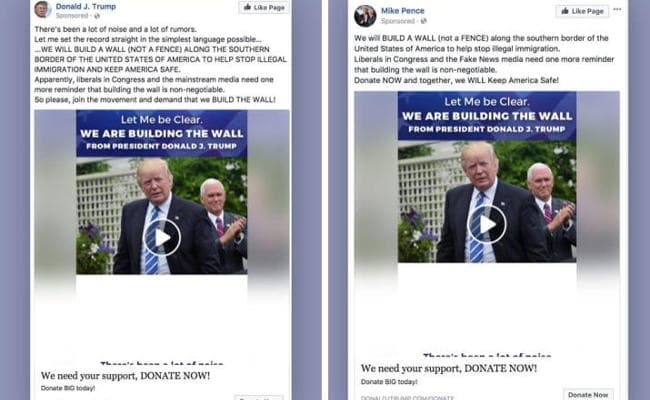 फेसबुक विज्ञापनों ने ट्रंप को राष्ट्रपति चुनाव जीतने में की मदद