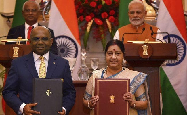 मालदीव को भारत देगा 1.4 अरब डाॅलर की आर्थिक सहायता, दोनों देशों के बीच चार समझौते