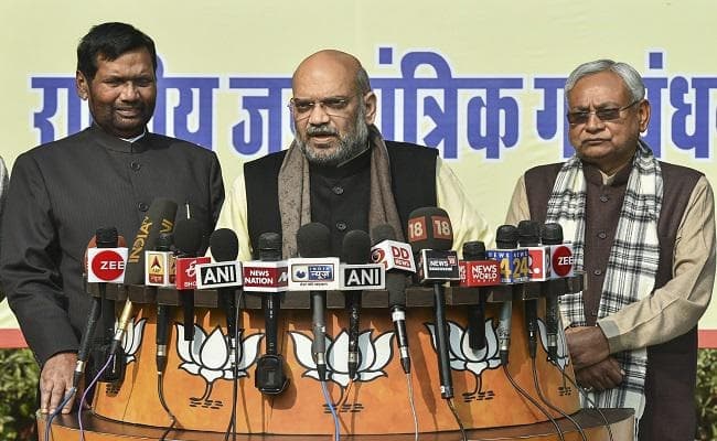 बिहार : NDA में सीट बंटवारे का फॉर्मूला तय, भाजपा-जदयू 17-17 सीटों पर तो LJP 6 सीटों पर लड़ेगी