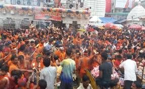 कांवरियों ने व्यवस्था को बताया संतोषजनक
