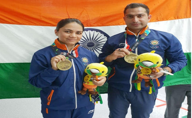 #AsianGames2018 : भारत ने कांस्य से खाता खोला, अपूर्वी और रवि ने शूटिंग में जीता मेडल