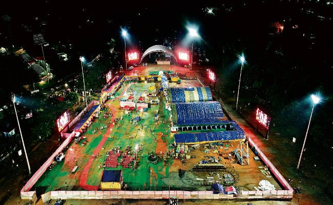 …जब रांची के टाइम्स स्क्वायर में दिखी देवघर की शिवगंगा महाआरती