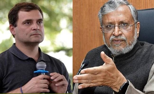 कांग्रेस पर सुशील मोदी का वार, कहा- अपने वास्तविक नाम से चुनाव लड़ कर देख लें राहुल खान “गांधी”