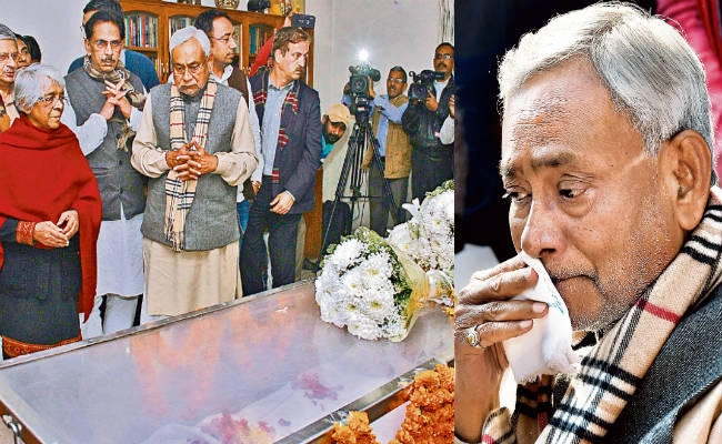 …..जब रो पड़े नीतीश, अंतिम संस्कार में होंगे शामिल, बिहार में दो दिनों के राजकीय शोक की घोषणा, कैबिनेट की बैठक रद्द