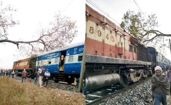 चलती इंटरसिटी एक्सप्रेस के इंजन पर गिर पड़ा पेड़, फिर…