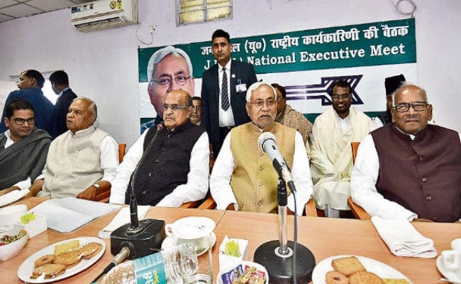 JDU की राष्ट्रीय कार्यकारिणी का फैसला: उम्मीदवार तय करने को नीतीश अधिकृत, भाजपा से गठबंधन सिर्फ बिहार में