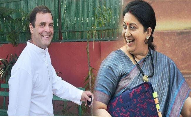 राहुल और स्मृति के बीच मुकाबले के लिए तैयार अमेठी