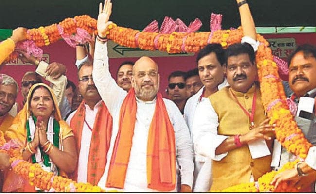 ….जब सीवान में अमित शाह ने कहा, जीत हो या हार, देश की सुरक्षा के साथ नहीं होगा खिलवाड़