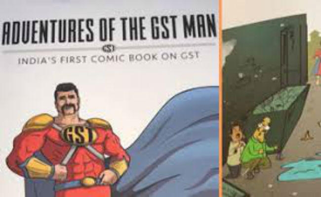 बाजार में आ गयी सुपरहीरो GST मैन की ‘कॉमिक बुक”, आसानी से देगी जटिल सवालों का सरल जवाब