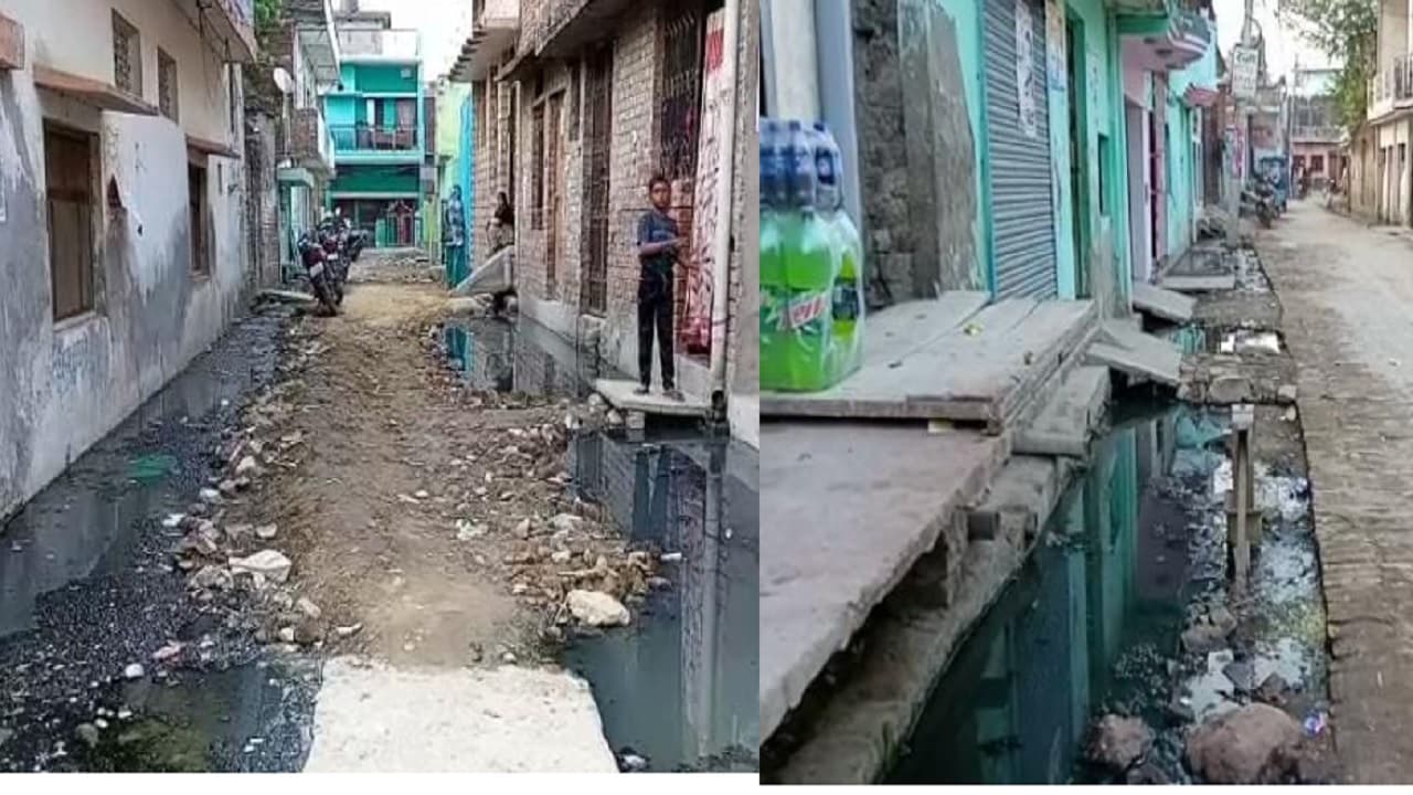 गोरखपुर के पॉश इलाके में कीचड़-गंदगी से जीना मुहाल, हर जगह की शिकायत, कोई सुनने को नहीं तैयार, देखें तस्वीरें