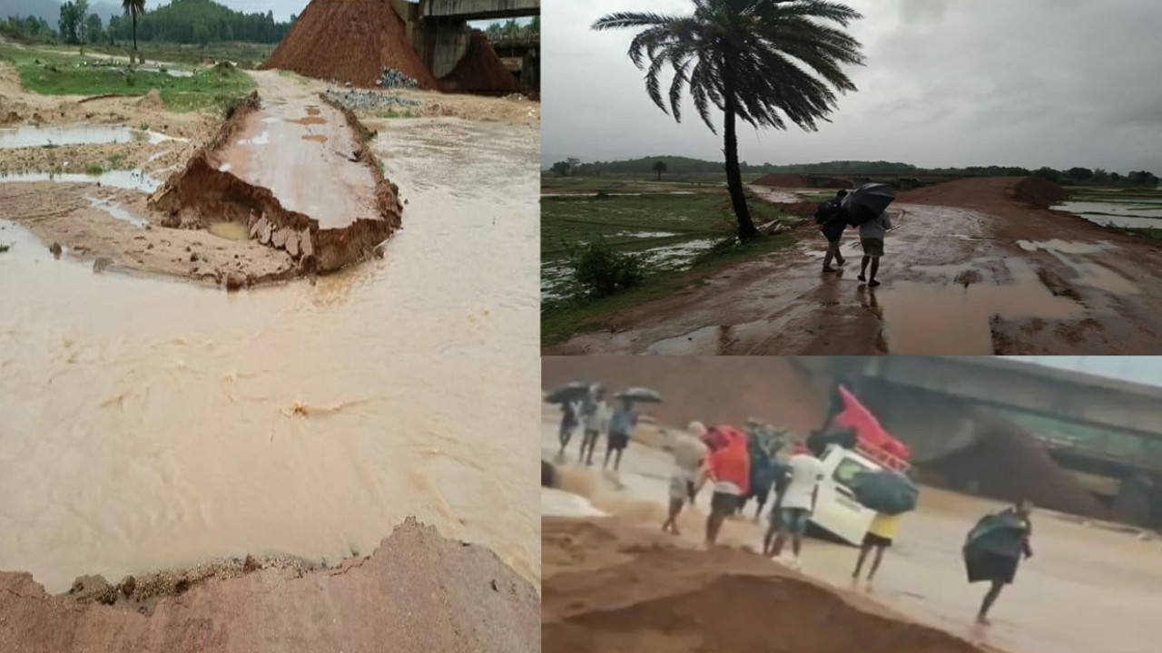 Cyclone Yaas Update News : लगातार बारिश से गुमला जिले में भारी नुकसान, दर्जनों घर ध्वस्त, चैनपुर में डायवर्सन बहा, राहत कार्य में जुटी NDRF की टीम