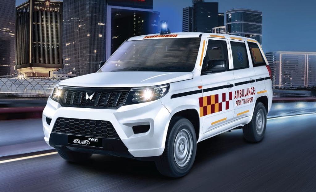 महिंद्रा ने लॉन्च की Mahindra Bolero Neo+ Ambulance, जानिए प्राइस और फीचर्स से जुड़ी हर डिटेल महिंद्रा ने लॉन्च की Mahindra Bolero Neo+ Ambulance, जानिए प्राइस और फीचर्स से जुड़ी हर डिटेल