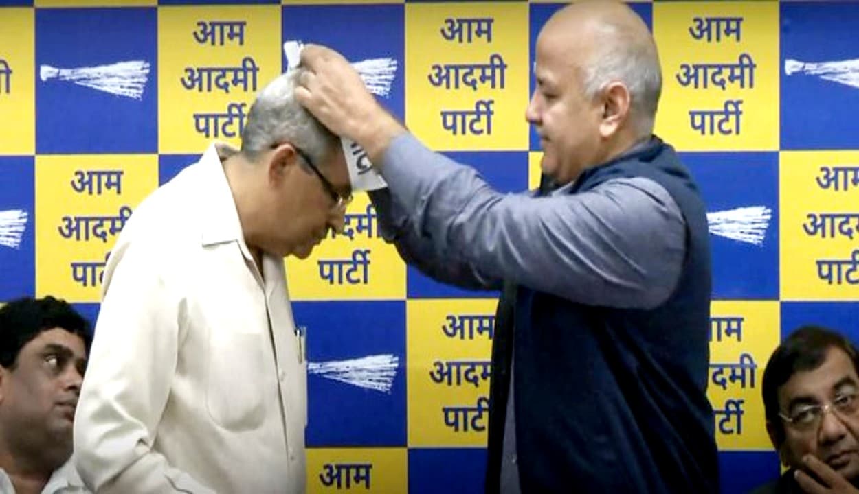 ‘आप’ में शामिल हुए दिल्ली नगर निगम में 5 बार के पार्षद मुकेश गोयल, मनीष सिसोदिया ने दिलाई प्राथमिक सदस्यता