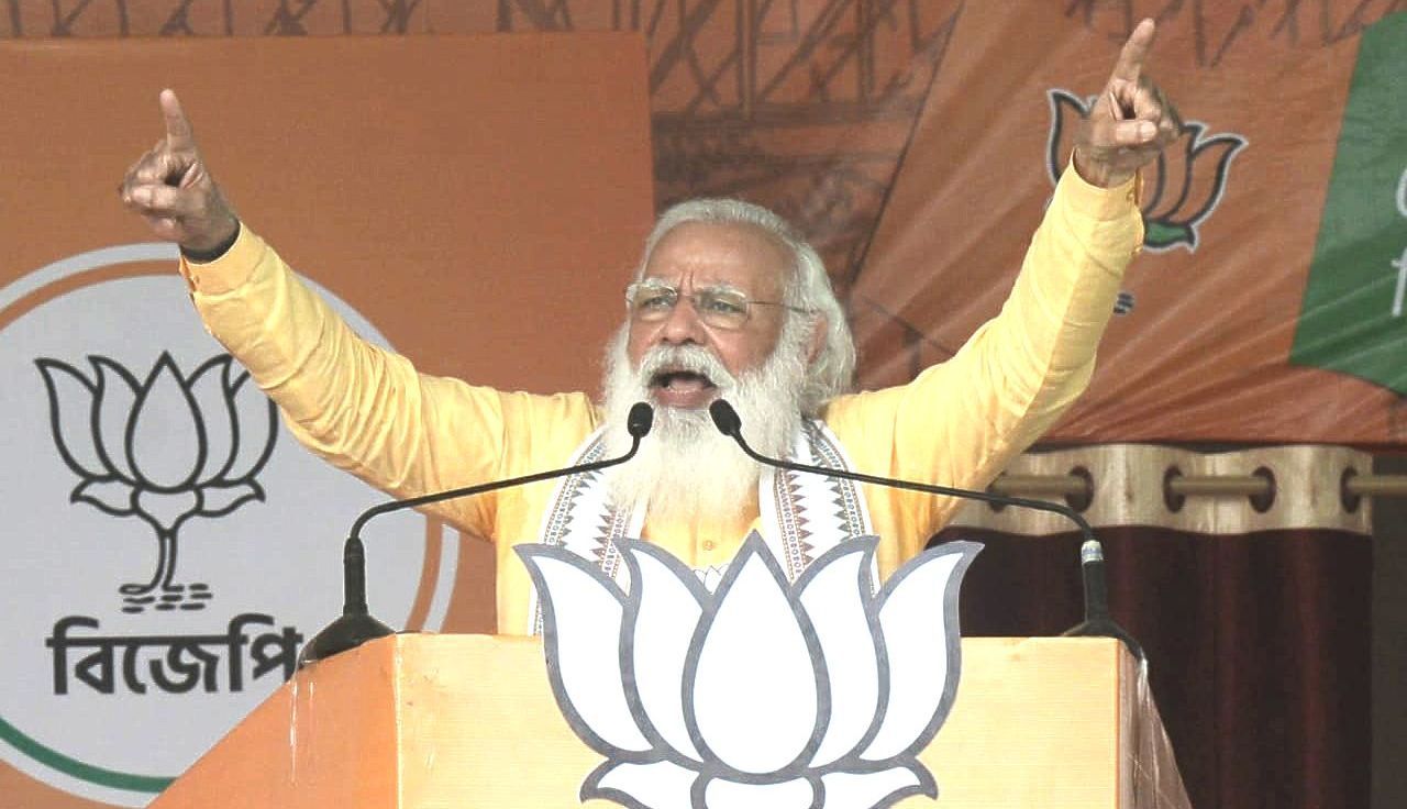 पीएम मोदी बढ़ायेंगे ममता दीदी की टेंशन, फिर 6 अप्रैल को वोटिंग के दिन आयेंगे बंगाल, कूचबिहार और डोमजूर में करेंगे जनसभा