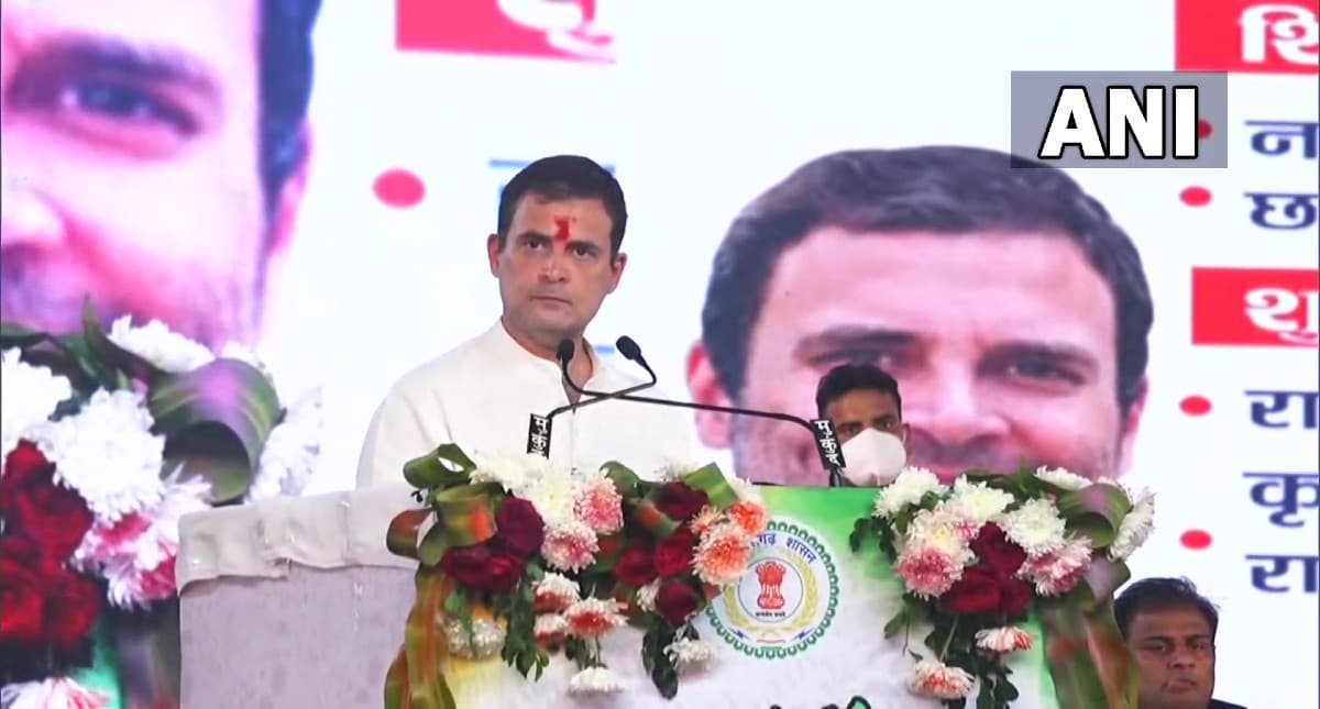 भाजपा देश को बांटना चाहती है, हम उन्हें असली भारत दिखायेंगे, राहुल गांधी ने छत्तीसगढ़ में बोला हमला