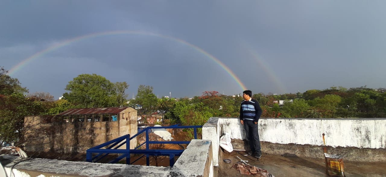रांची में डबल इंद्रधनुष, आपने देखा क्या? See PICS