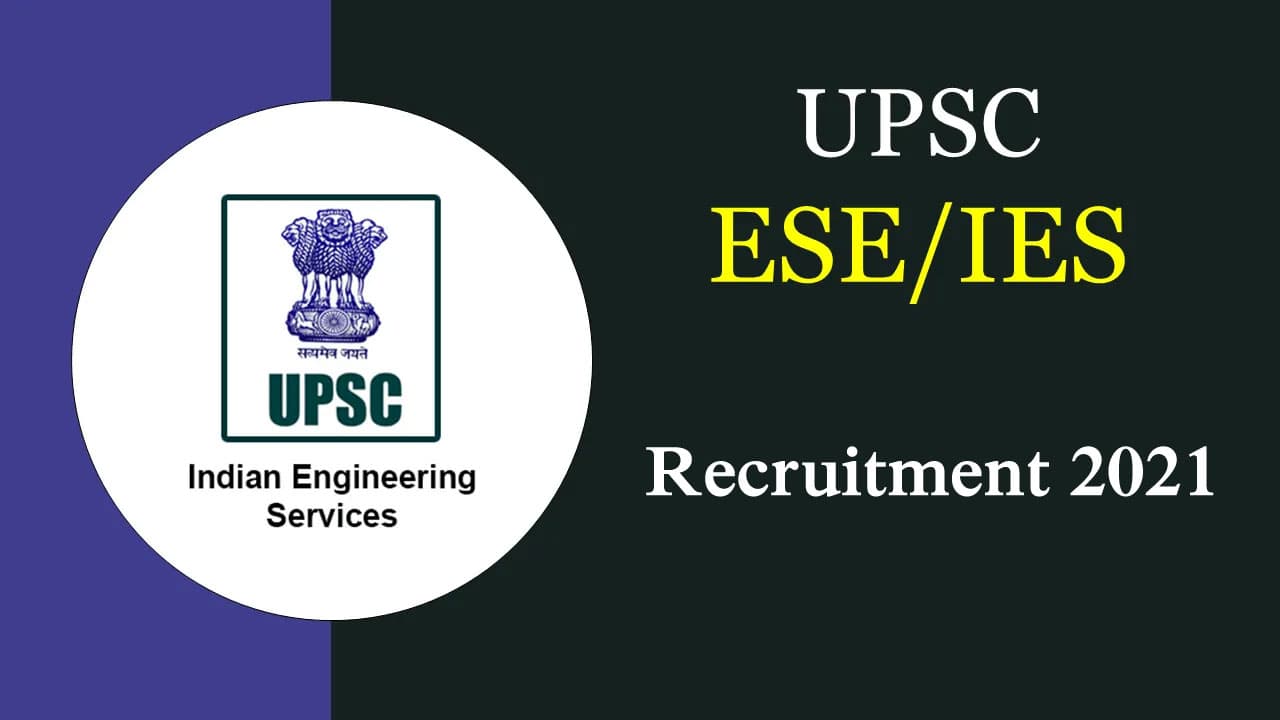 UPSC Notification 2021: संघ लोक सेवा आयोग की इंजीनियरिंग सेवा परीक्षा के लिए आवेदन शुरू, यहां देखें पूरी डिटेल upsc.gov.in UPSC Notification 2021: संघ लोक सेवा आयोग की इंजीनियरिंग सेवा परीक्षा के लिए आवेदन शुरू, यहां देखें पूरी डिटेल upsc.gov.in