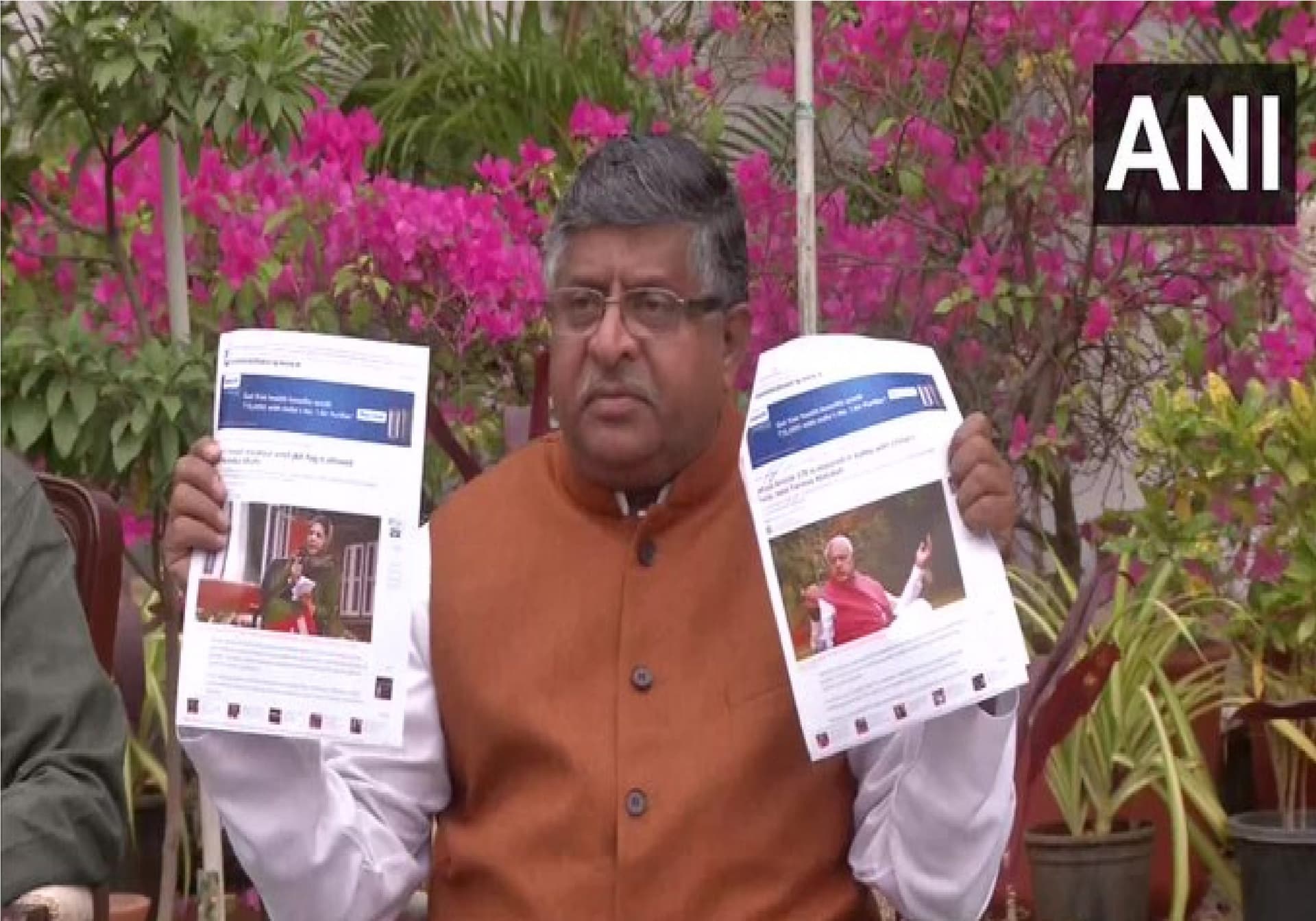 कांग्रेस देशद्रोहियों के साथ खड़ी है, जम्मू कश्मीर में कांग्रेस गुपकार गठबंधन के साथ : रविशंकर प्रसाद