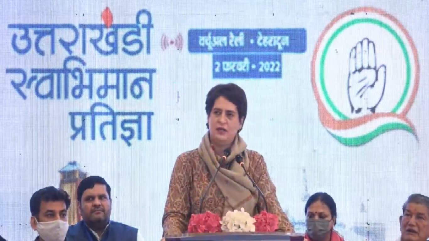 उत्तराखंड में बोली प्रियंका गांधी गैस सिलेंडर की कीमत 500 के पार नहीं जायेगी