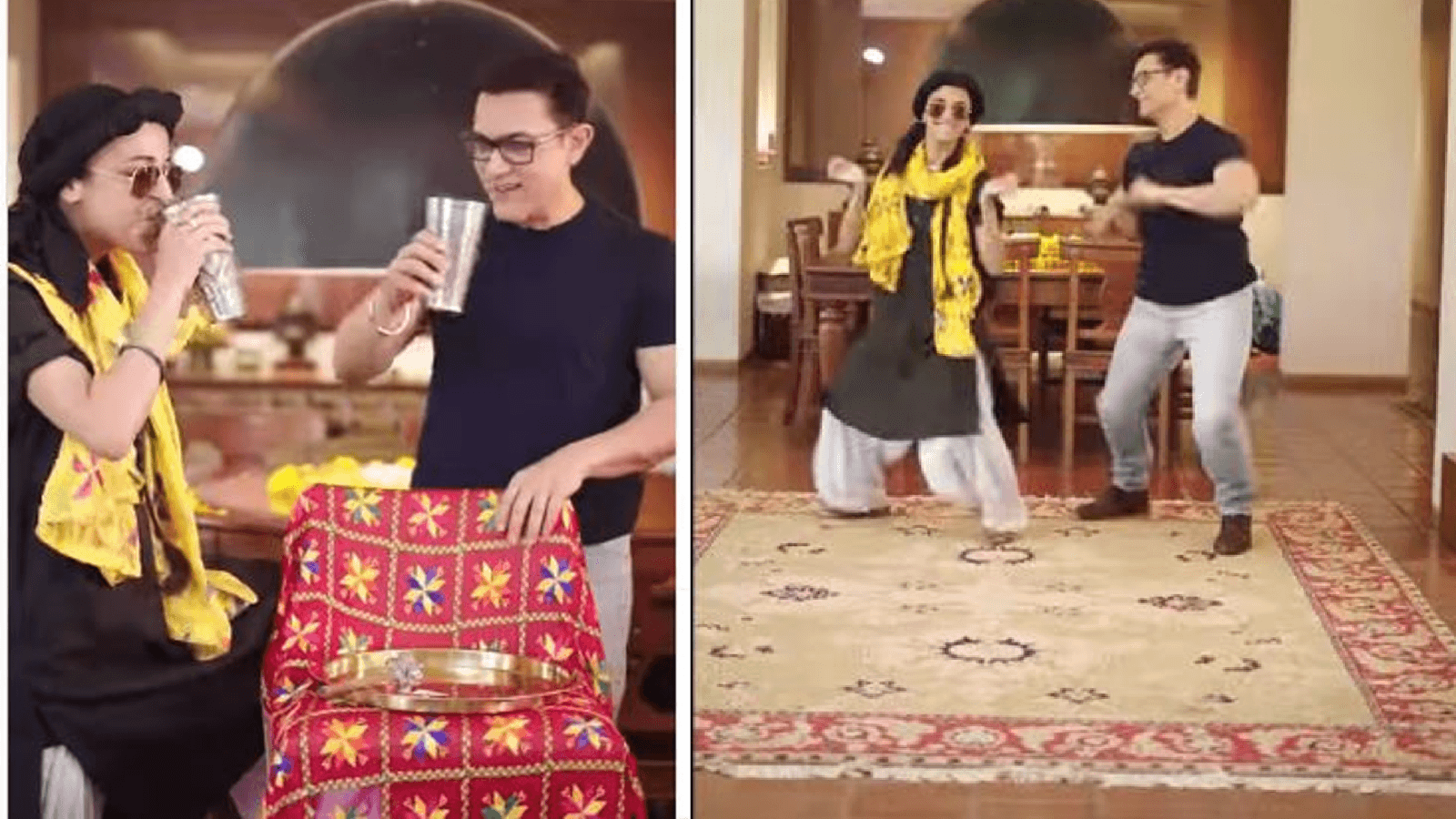 आमिर खान ने इन्फ्लुएंसर रूही दोसानी के साथ जमकर किया भांगड़ा, सोशल मीडिया पर वायरल हुआ ये वीडियो
