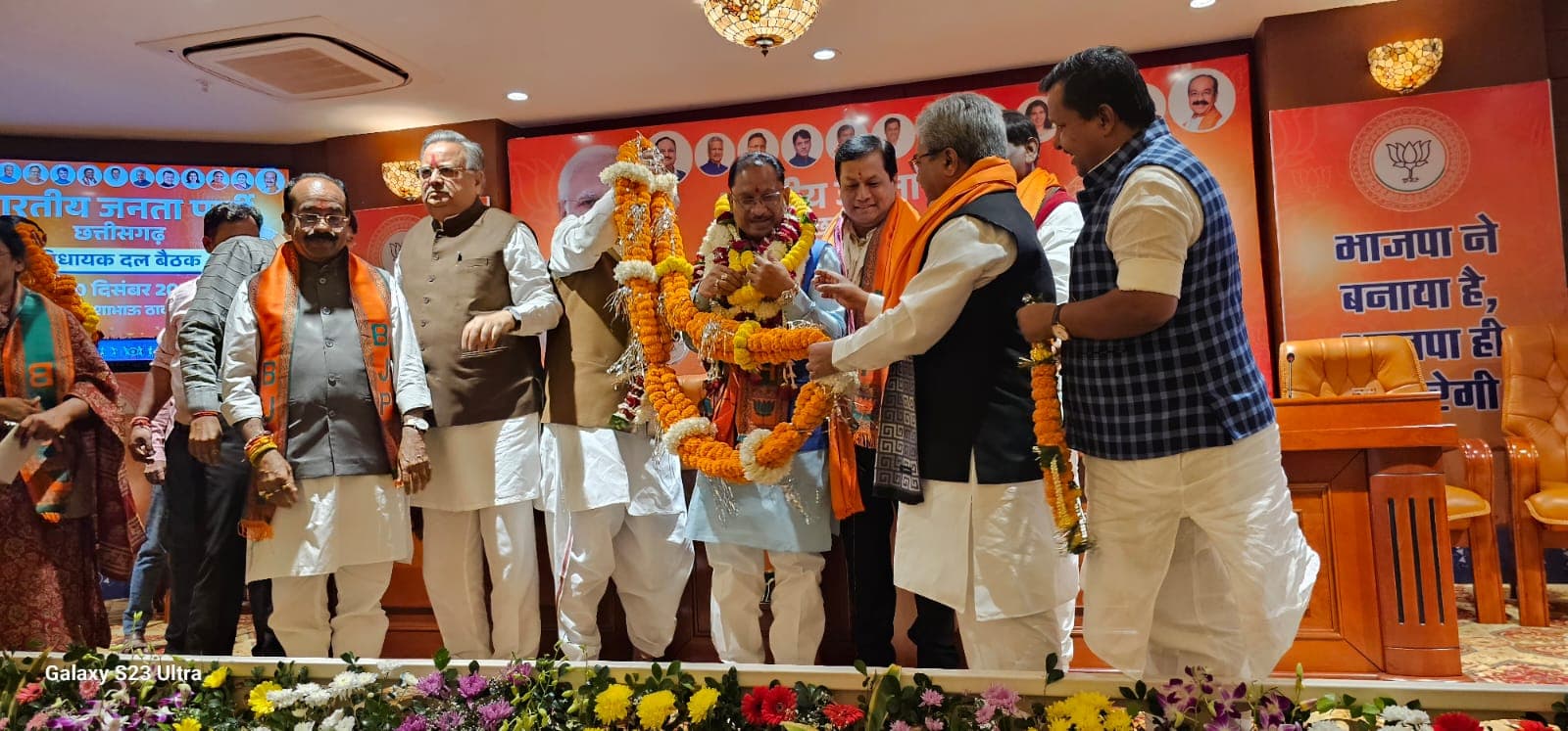 छत्तीसगढ़ के नए सीएम होंगे विष्णुदेव साय, विधायक दल की बैठक में फैसला