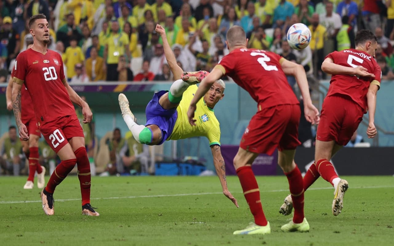 FIFA World Cup 2022: ब्राजील ने की धमाकेदार शुरुआत, रिचार्लिसन के डबल्स से सर्बिया को 2-0 से हराया FIFA World Cup 2022: ब्राजील ने की धमाकेदार शुरुआत, रिचार्लिसन के डबल्स से सर्बिया को 2-0 से हराया