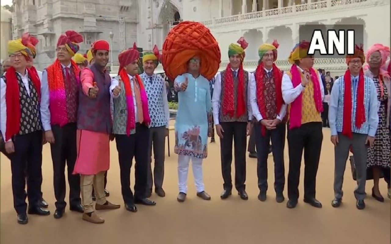 G-20 Meeting: राजस्थानी साफा ने विदेशी मेहमानों का मन मोहा, आकर्षण का केन्द्र बनी पवन व्यास की पगड़ी