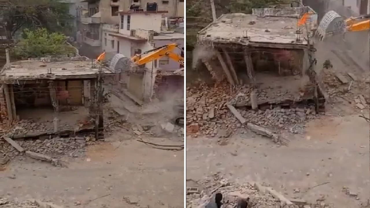 राजस्थान के अलवर में 300 साल पुराने मंदिर पर चला बुलडोजर, बीजेपी ने कांग्रेस पर साधा निशाना