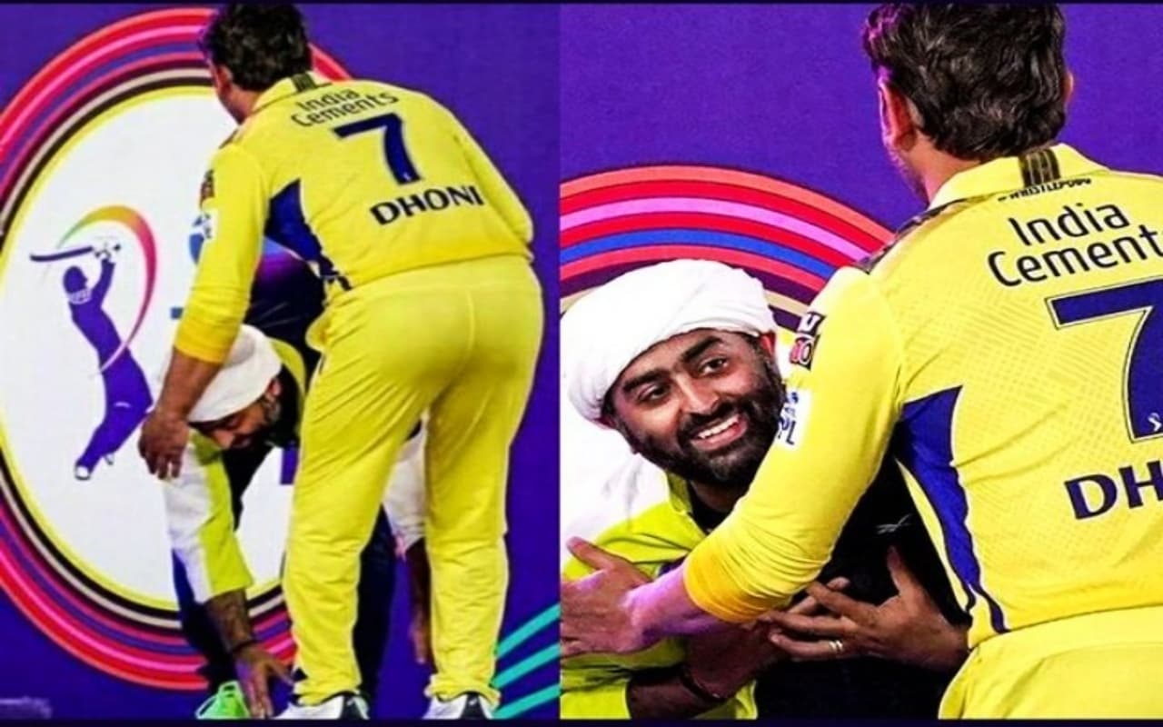 IPL 2023 ओपनिंग सेरेमनी में अरिजीत सिंह ने छूए MS Dhoni के पैर, ऐसे जीता फैंस का दिल