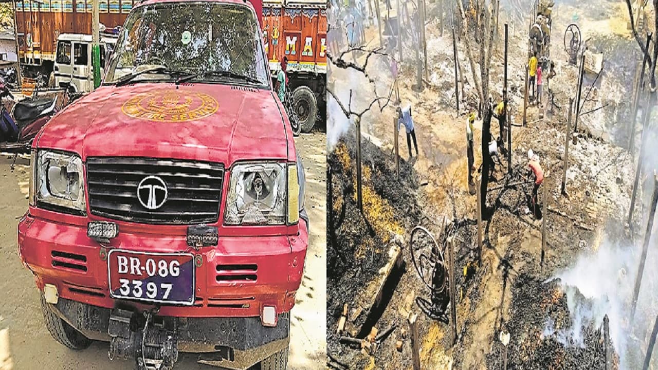 बिहार: मुंगेर में भीषण अगलगी के बाद विलंब से पहुंची दमकल गाड़ी पर पथराव, जख्मी चालक वाहन लेकर मौके से भागा