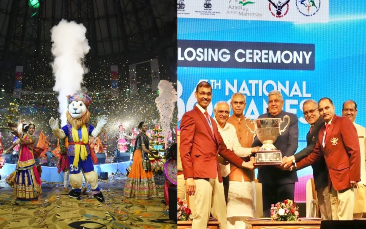 National Games 2022 का समापन समारोह, सेना का दबदबा बरकरार, साजन और हशिका बने सर्वश्रेष्ठ खिलाड़ी, PHOTOS