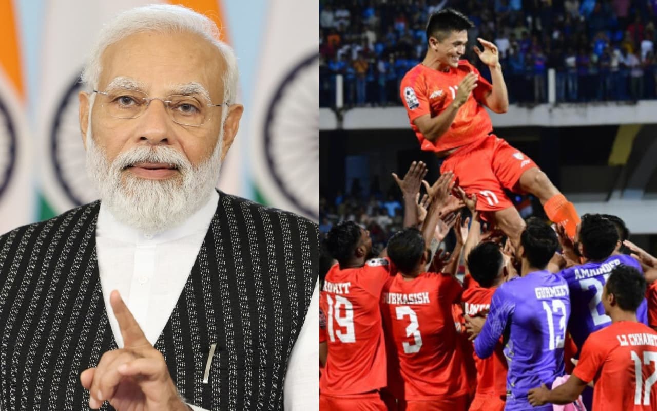 SAFF Championship: भारत 9वीं बार बना चैंपियन, प्रधानमंत्री मोदी ने इस अंदाज में दी टीम इंडिया को बधाई