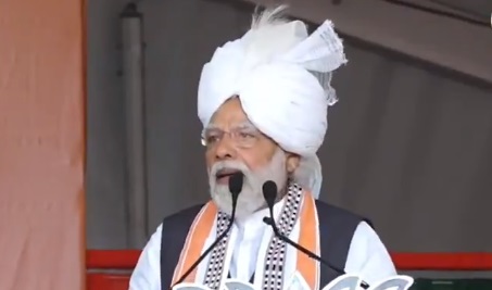 कांग्रेस के नेता पूर्वोत्तर की संस्कृति और पहनावे का उड़ाते हैं मजाक, मणिपुर में पीएम मोदी ने कही ये बात
