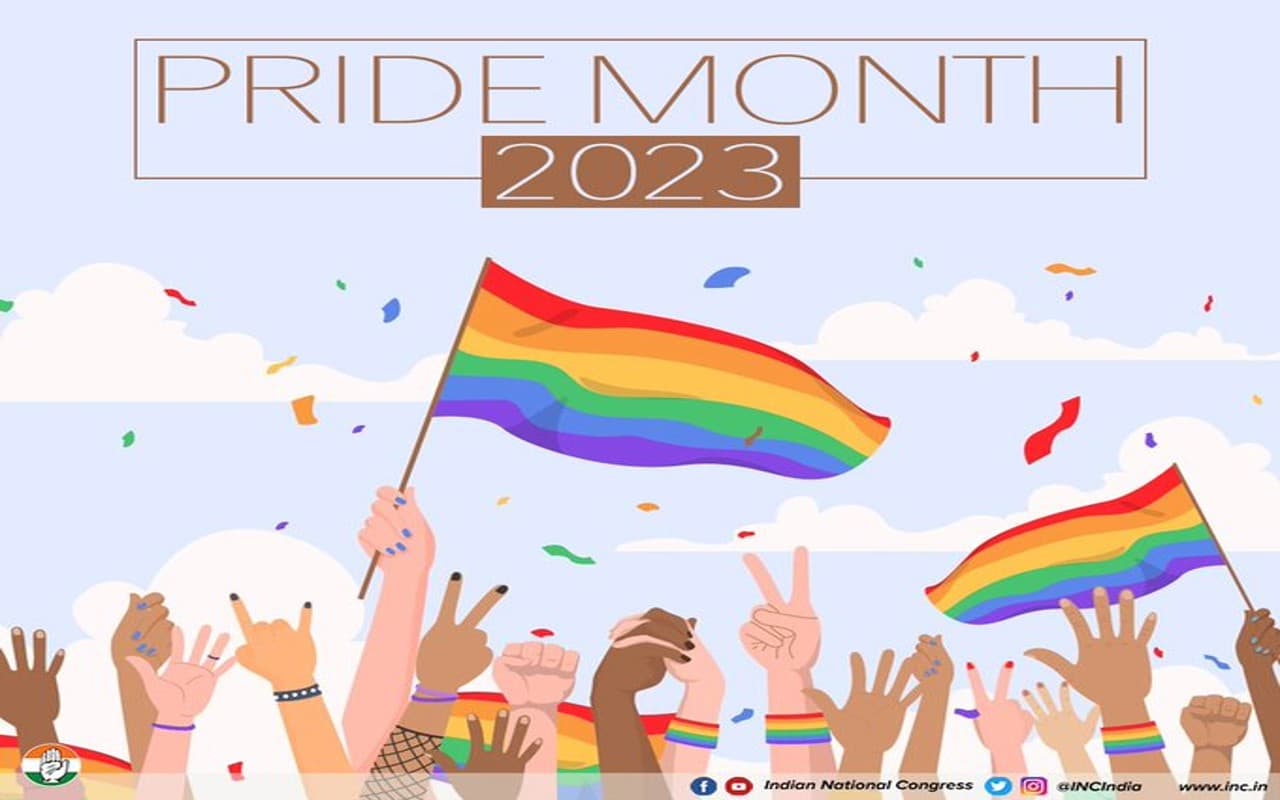 समलैंगिक विवाह के समर्थन में आयी कांग्रेस, LGBT समुदाय के प्राइड मंथ पर किया ट्वीट-प्रेम हमें जोड़ता है…