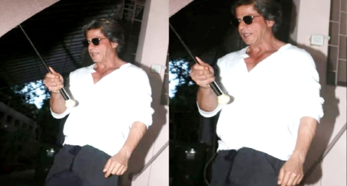 Shahrukh Khan Video:शाहरुख खान ने की छतरी से खुद को छिपाने की कोशिश,नया लुक देख फैंस बोले-किंग खान इज बैक
