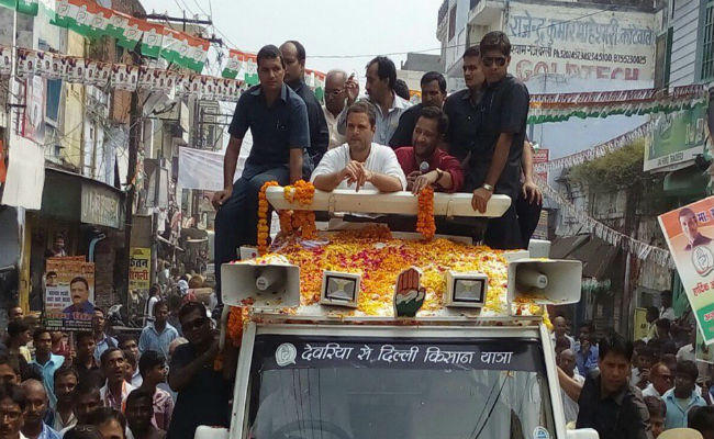 यूपी: राहुल गांधी के रोड शो में हंगामा, एसपीजी कमांडो से भिड़े पार्टी नेता