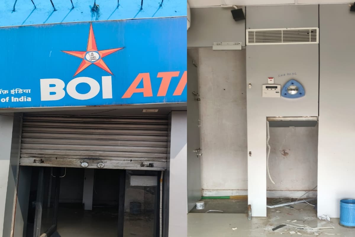 हजारीबाग : बैंक ऑफ इंडिया का ATM काटकर ले गए चोर, नहीं थी कोई सुरक्षा व्यवस्था