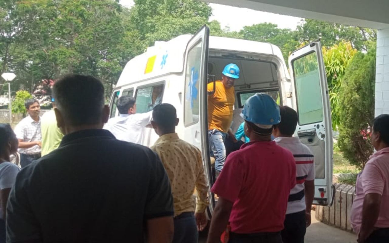 यूसिल के नरवा साइट पर दुर्घटना, ठेका मजदूर रामदास सोरेन समेत 3 घायल, टीएमएच में भर्ती