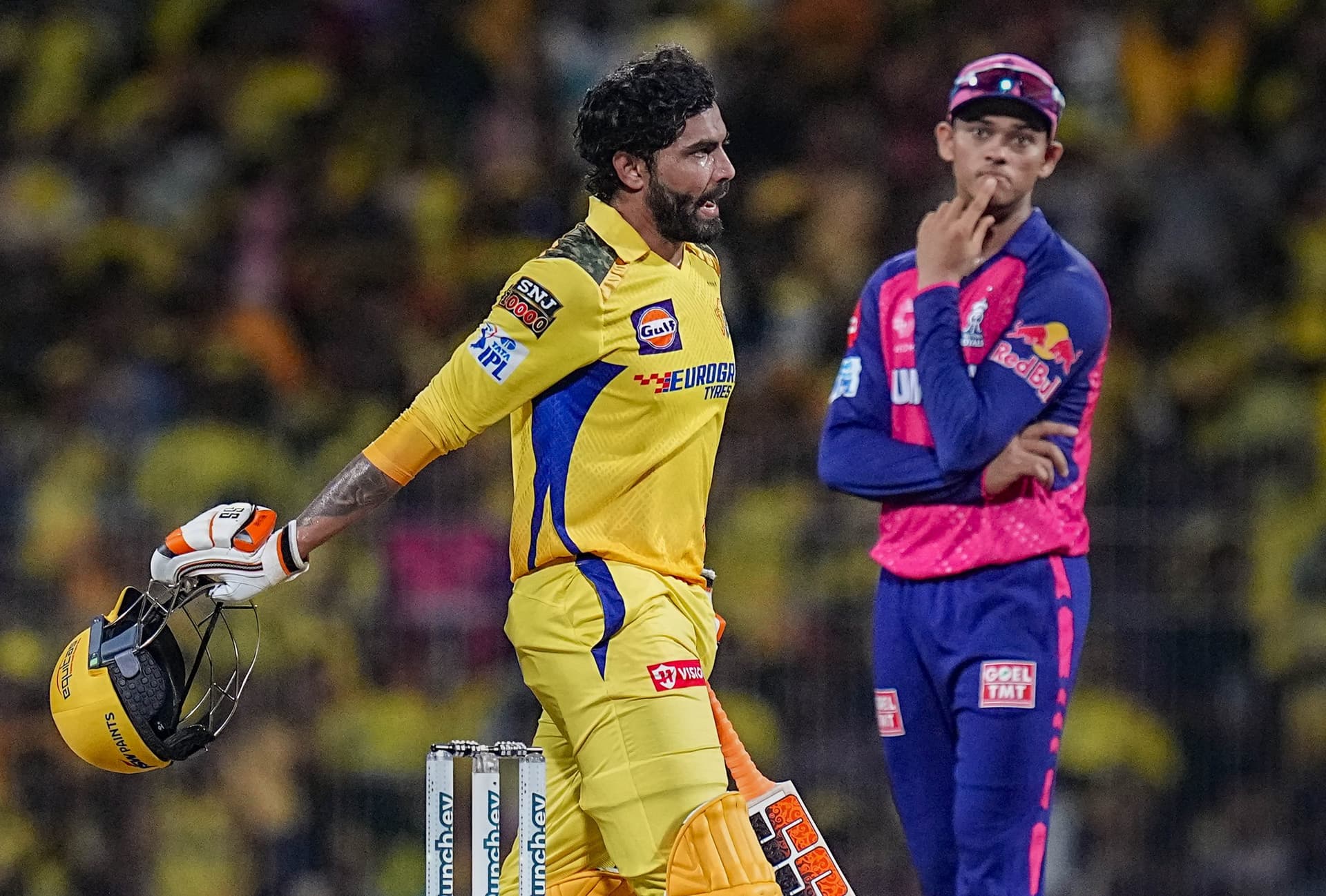 IPL 2024: रवींद्र जडेजा हुए अजीब तरीके से आउट, सोशल मीडिया पर वीडियो वायरल