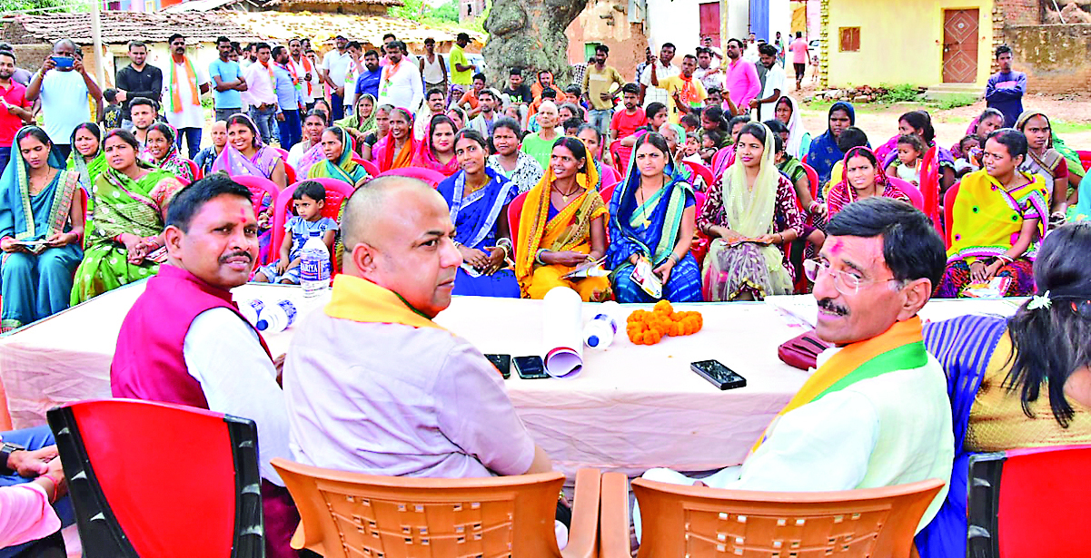भाजपा प्रत्याशी संजय सेठ के साथ एक दिन