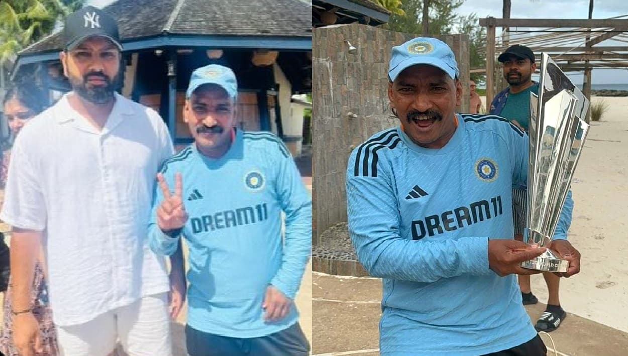 रोहित शर्मा ने सचिन के सबसे बड़े फैन को थमा दी T20 World Cup की ट्रॉफी, जीता फैंस का दिल